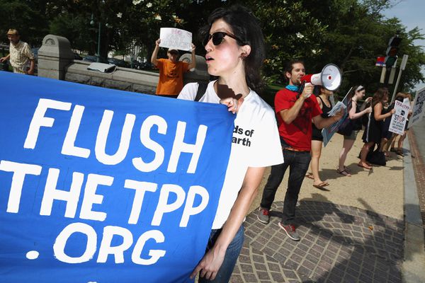 A TPP protester