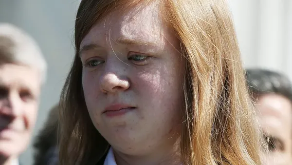 Abigail Fisher at the Supreme Court in 2012.