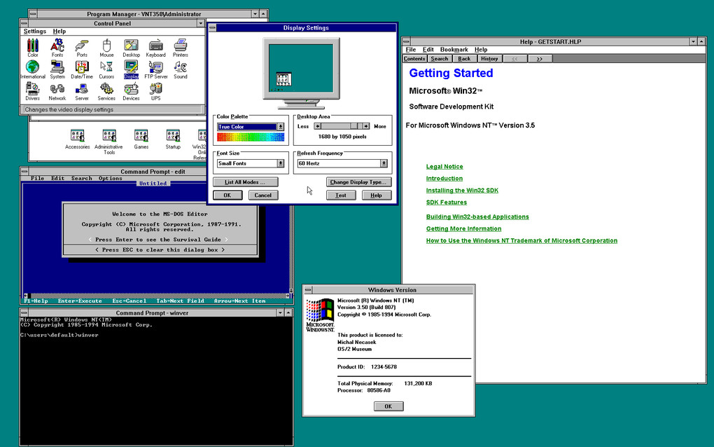 Windows NT 3.5 (1994)