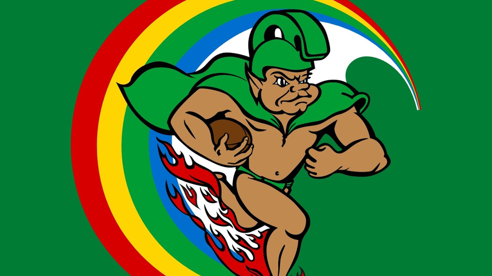 Image result for old hawaii rainbow warriors logo