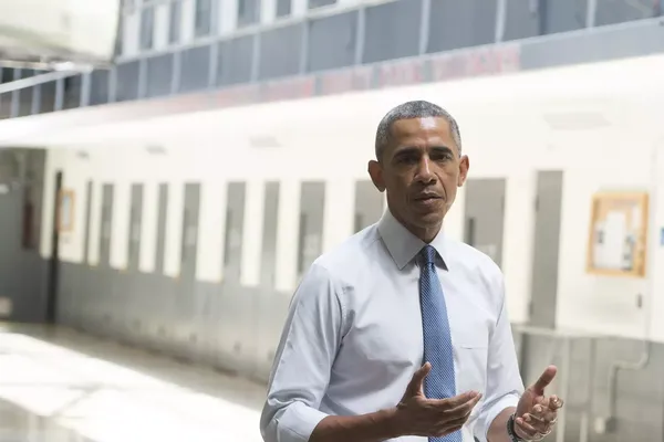 President Obama in a federal prison.