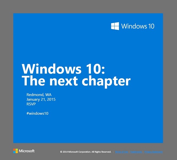 Windows 10 event