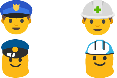 android emoji comparison-wknd-google